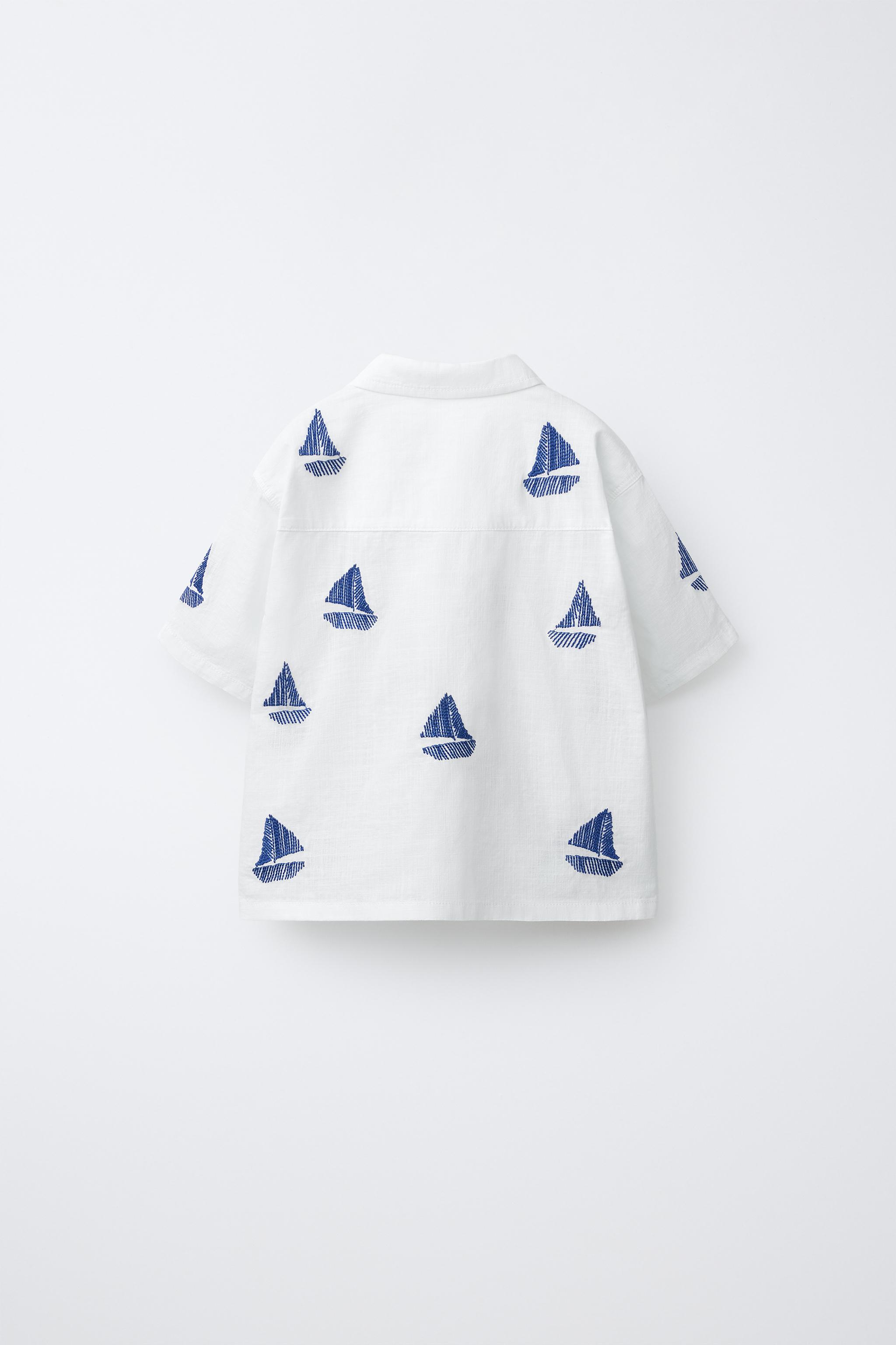 EMBROIDERED BOAT SHIRT